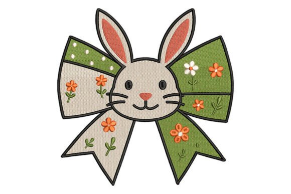 Bunny Bow Embroidery Design Review for Holiday Shops