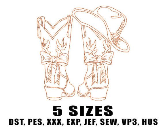 Cowboy Boots and Hat Line Art Review