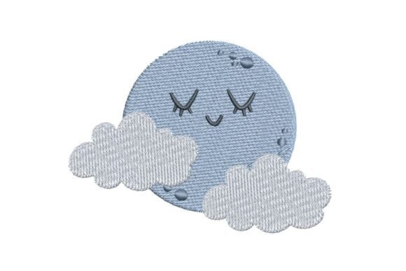 Cute Sleeping Moon Embroidery Review
