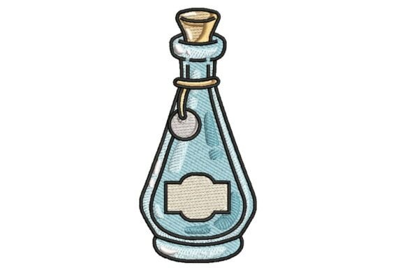 Review: Elegant Mystical Potion Bottle Embroidery Design