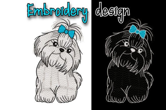 Review: Embroidery Design Fluffy Dog for Holiday Crafts