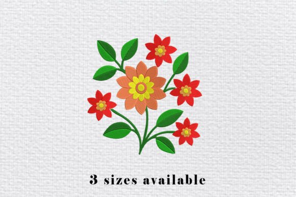 Review: Floral Embroidery Design File for Apparel
