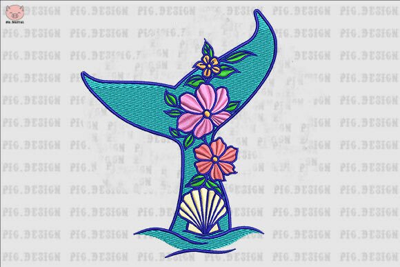 Review: Floral Whale Tail Ocean Embroidery for Holiday Gifts
