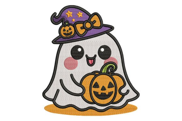 Review: Ghost with Pumpkin Halloween Embroidery