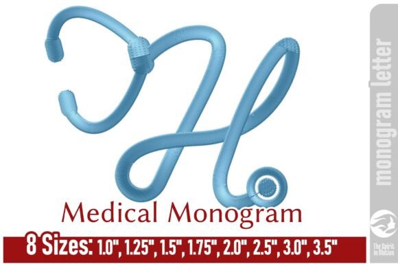 Review: Medical Embroidery Monogram Letter H