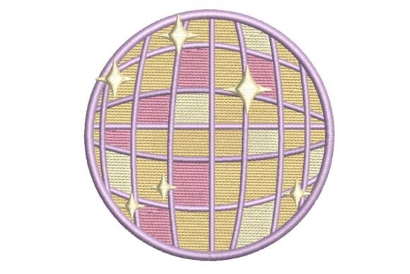 Review: Pastel Disco Ball with Stars Embroidery Design