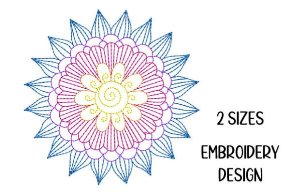 Review: Small Mandala Flower Line Art Embroidery