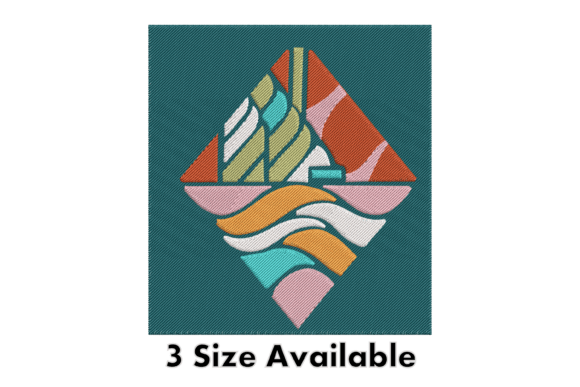 Reviewing Colorful Abstract Boat Embroidery for Makers