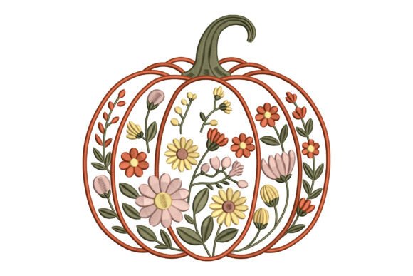 Reviewing Floral Pumpkin Embroidery for Boutique Sweatshirts