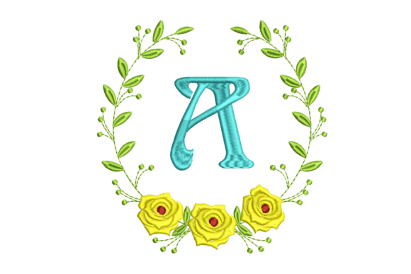 Reviewing the Floral Monogram A Embroidery Design