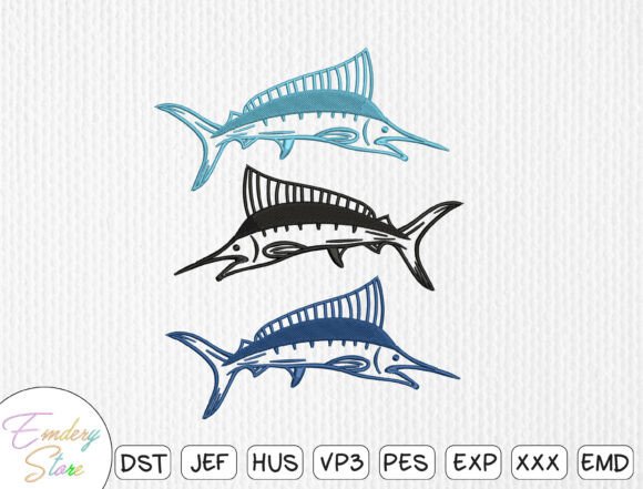 Reviewing the Marlin Fish Embroidery Design Set for Real Projects
