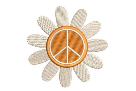 Reviewing the Peace Sign Daisy Flower Embroidery Design
